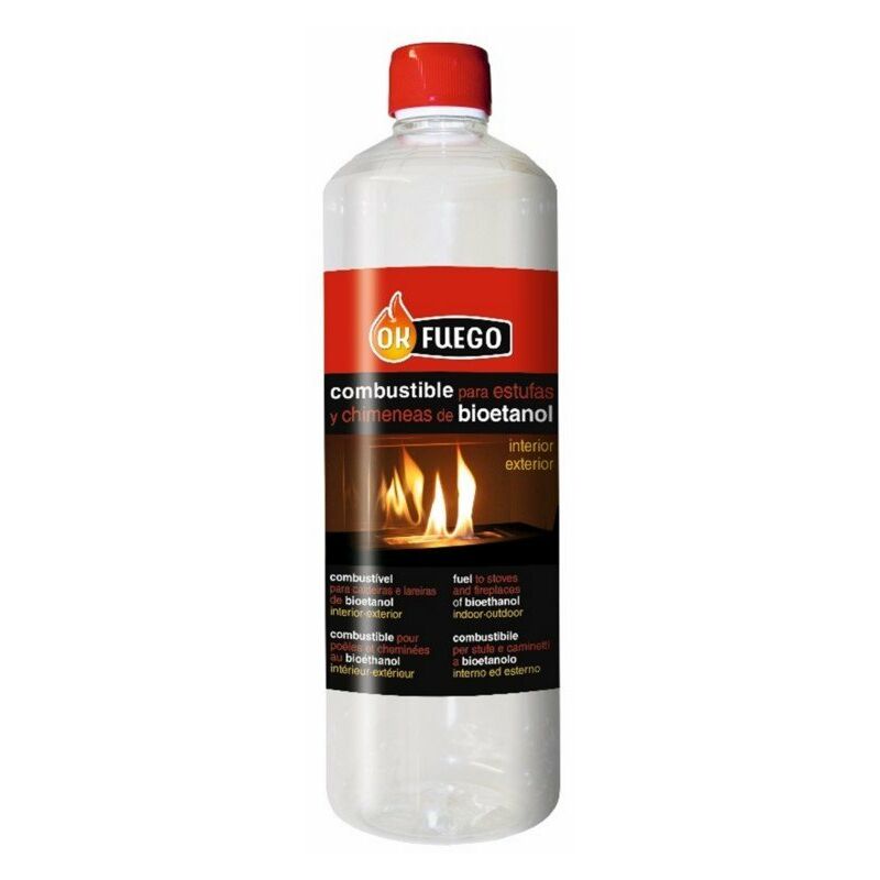 Combustible Chimenea-bio Liq Origen Natural Ok Fuego 1 Lt