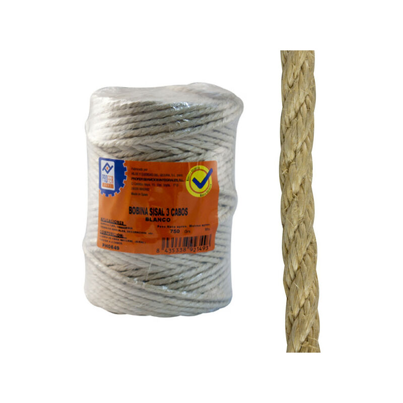 Cuerda Sisal 3 Cabos Bobina 750 G