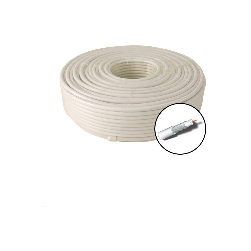 Cable Coaxial Cu+cu Carrete 100 M