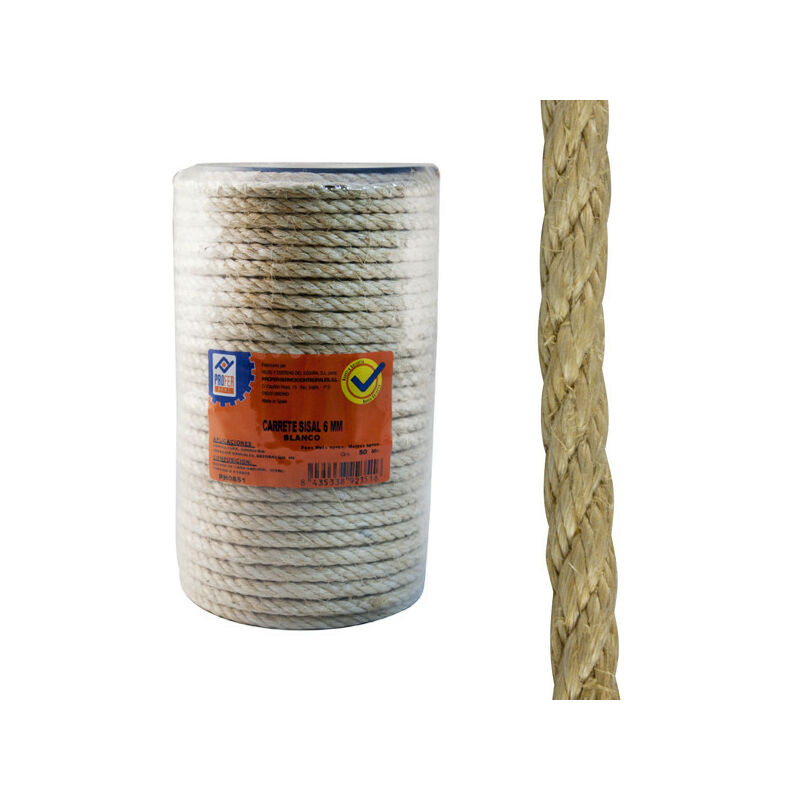 Cuerda Sisal 4 C. Carrete 16mm 50 M