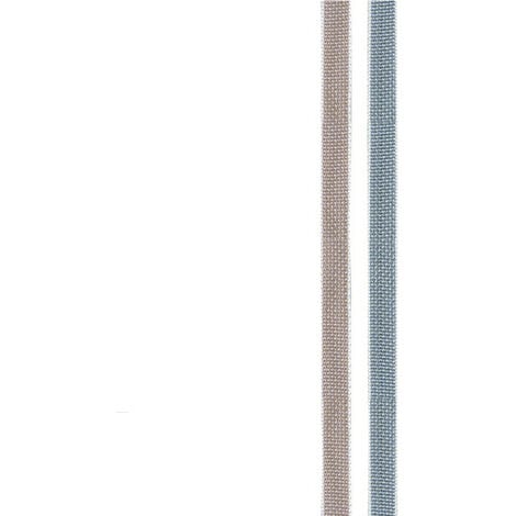 Cinta persiana con 2 caras, Medida: 20,5 mm de ancho y 50 m de longitud, En color gris y beige