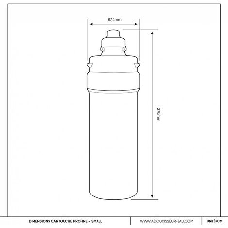 Filtro Profine Silver Small - Filtrazione Batteriostatica Carbone Attivo  Ioni Argento E Sedimenti 0,5 Micron