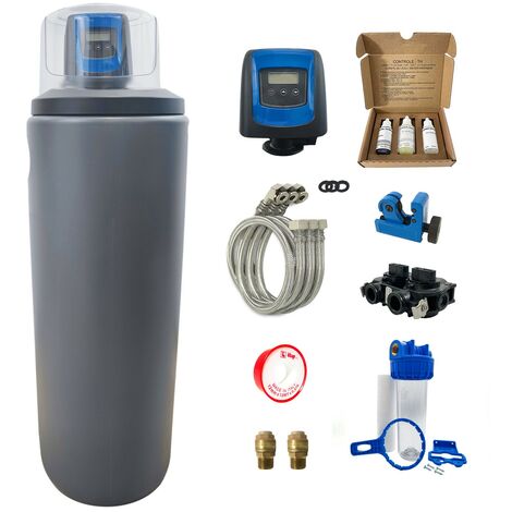 Addolcitore Acqua 25l Toodo Fleck 5800 Sxt Volumetrico Elettronico Completo Di Kit Installazione