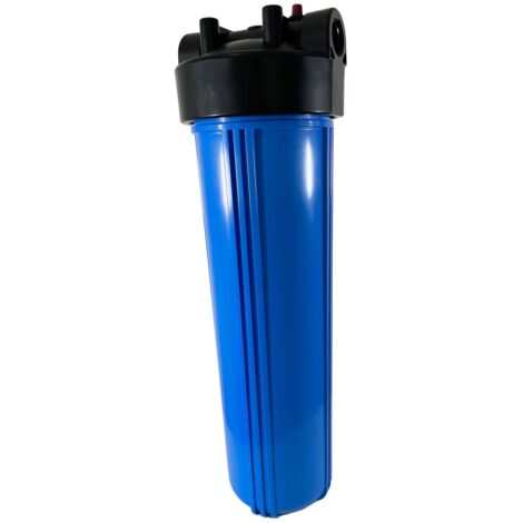 Portafiltro De Agua Doble 93/4 20/27f Con Cartucho By-pass 20µm Y Polifosfato