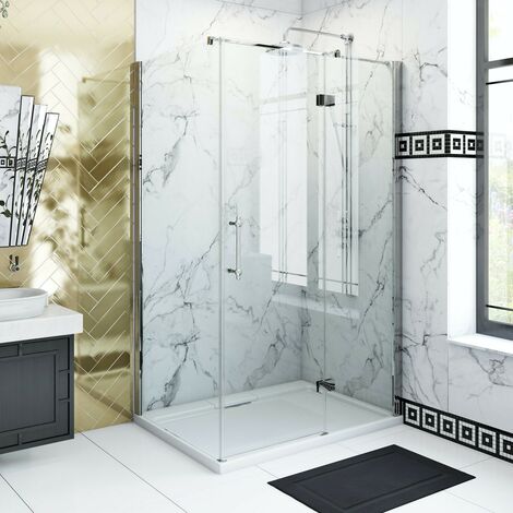 The Bath Co. Beaumont traditional 8mm hinged shower enclosure 1000 x 760