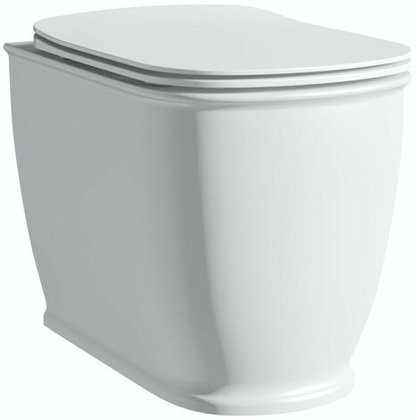 The Bath Co. Beaumont back to wall toilet with soft close seat
