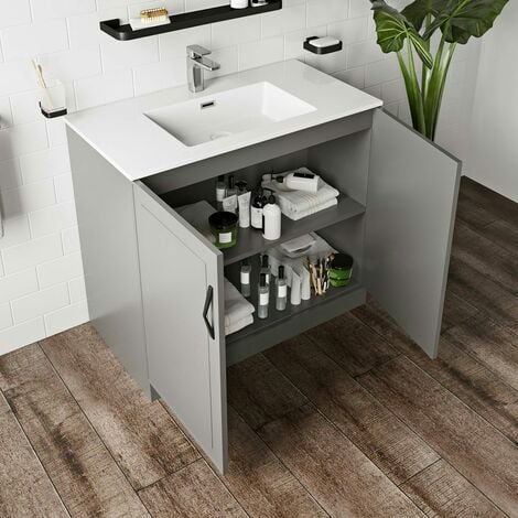 Mode Meier Grey Floorstanding Vanity Unit 900mm Mode Meier Grey Floorstanding Vanity, Mode Meier Grey Wall Hung Vanity Unit And Basin 600mm