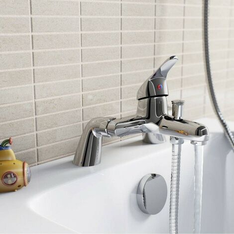 Clarity basin and bath shower mixer tap pack - Chrome