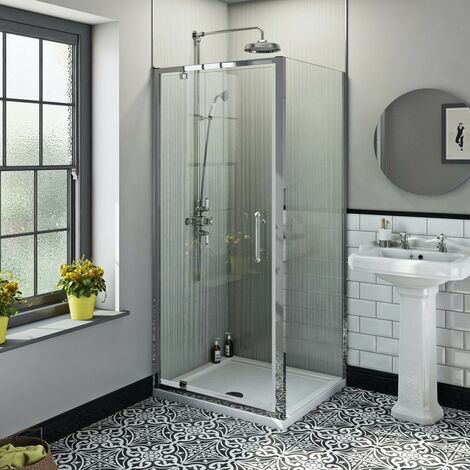 Orchard Winchester traditional 6mm square pivot shower enclosure 800 x 800