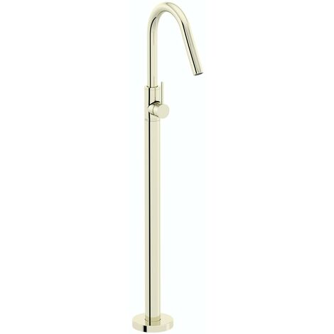Mode Spencer gold freestanding side lever bath filler tap