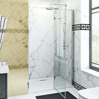 The Bath Co. Beaumont traditional 8mm hinged shower door 1000mm