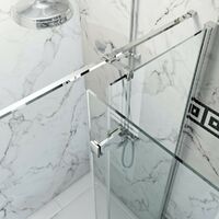 The Bath Co. Beaumont traditional 8mm hinged shower enclosure 1000 x 900