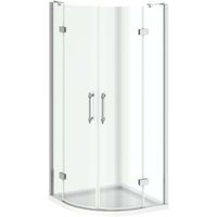 The Bath Co. Beaumont traditional 8mm hinged quadrant shower enclosure 900 x 900