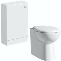 Orchard Derwent white back to wall unit and Clarity toilet with seat
