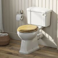 The Bath Co. Camberley close coupled toilet with soft close MDF seat