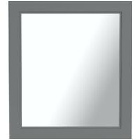The Bath Co. Chartham slate matt grey bathroom mirror 664 x 590mm