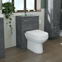Orchard Kemp riven grey back to wall toilet unit 500mm