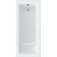 Orchard square edge single ended straight bath 1600 x 700 - White