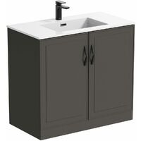 Mode Meier grey floorstanding vanity unit 900mm