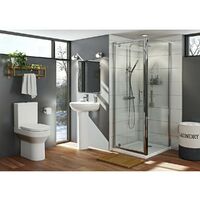 Orchard Wharfe bathroom suite with square enclosure and tray 800 x 900