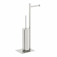 Accents Options square freestanding stainless steel bathroom butler