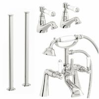 Orchard Winchester basin tap and bath shower mixer adjustable standpipe pack