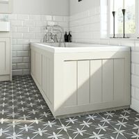 Orchard Dulwich stone ivory wooden bath panel pack
