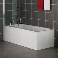 Orchard White wooden straight bath front panel 1800mm