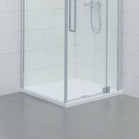 Orchard 6mm sliding shower enclosure with stone shower tray 1100 x 760