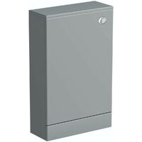 Orchard Derwent stone grey back to wall unit and round compact toilet with soft close slim seat - Grey