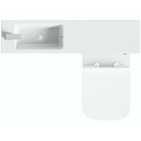 Orchard MySpace Slim white combination with Derwent square toilet and soft close seat