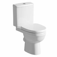 Orchard Eden close coupled toilet with soft close toilet seat - White