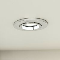Forum adjustable fire rated bathroom downlight in chrome