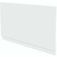 Reeves Nouvel gloss white bath end panel 680mm