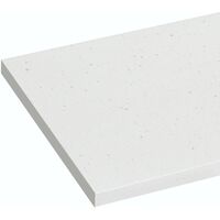 Reeves Wharfe matt white sparkle laminate worktop 337 x 1500mm