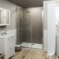 The Bath Co. Camberley 8mm traditional sliding shower door 1000mm