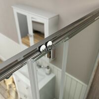The Bath Co. Camberley 8mm traditional sliding shower door 1600mm