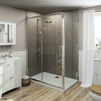 The Bath Co. Camberley 8mm traditional sliding enclosure 1400 x 800