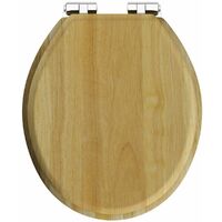 The Bath Co. traditional solid wood bottom fixing toilet seat
