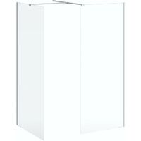 Mode Burton 8mm walk in shower enclosure pack with white stone tray 1200 x 800
