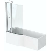Ideal Standard Connect Air Idealform left hand shower bath 1700 x 800 with free bath waste