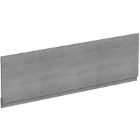 Orchard Lea concrete straight bath front panel 1800mm - Grey