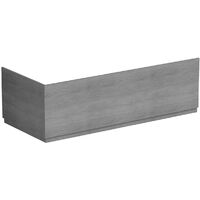 Orchard Lea concrete straight bath panel pack 1800 x 750 - Grey
