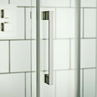 Mode Harrison 8mm easy clean quadrant shower enclosure with stone tray 800 x 800 - Silver