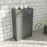 Orchard Dulwich stone grey slimline back to wall toilet unit 500mm