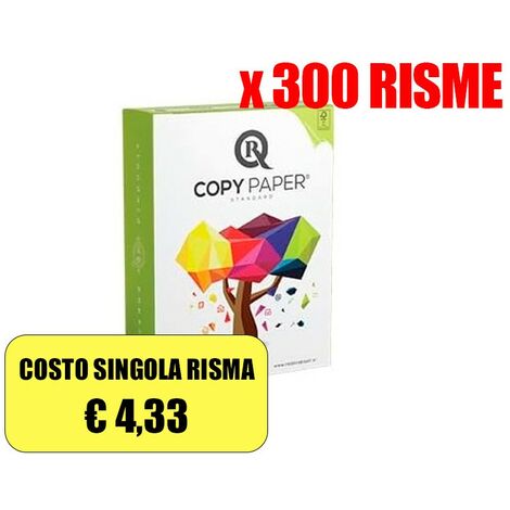 300 Risme - Carta per Fotocopie e Stampanti Formato A4 80gsm Risma da 500  Fogli