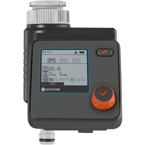 GARDENA Programmatore per irrigazione a batteria, fino a 3 programmi giornalieri Select (1891-20)