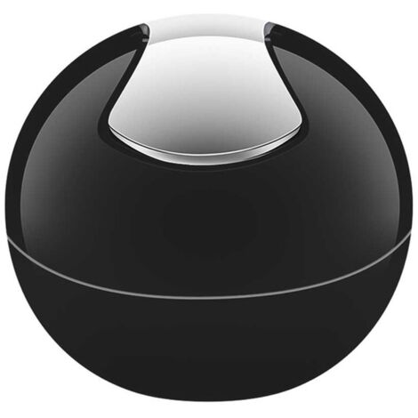 Spirella Bowl Pattumiera a dondolo, Capacità 1L , Nero