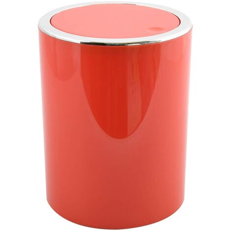 Spirella Kamaka Pattumiera ribaltabile, Capacità 6L, Rosso