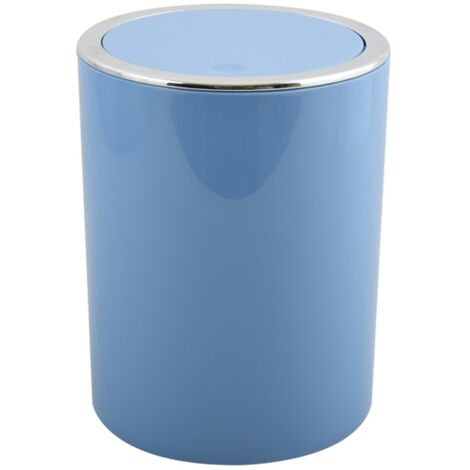 Spirella Kamaka Pattumiera ribaltabile, Capacità 6L, Blu Pastello
